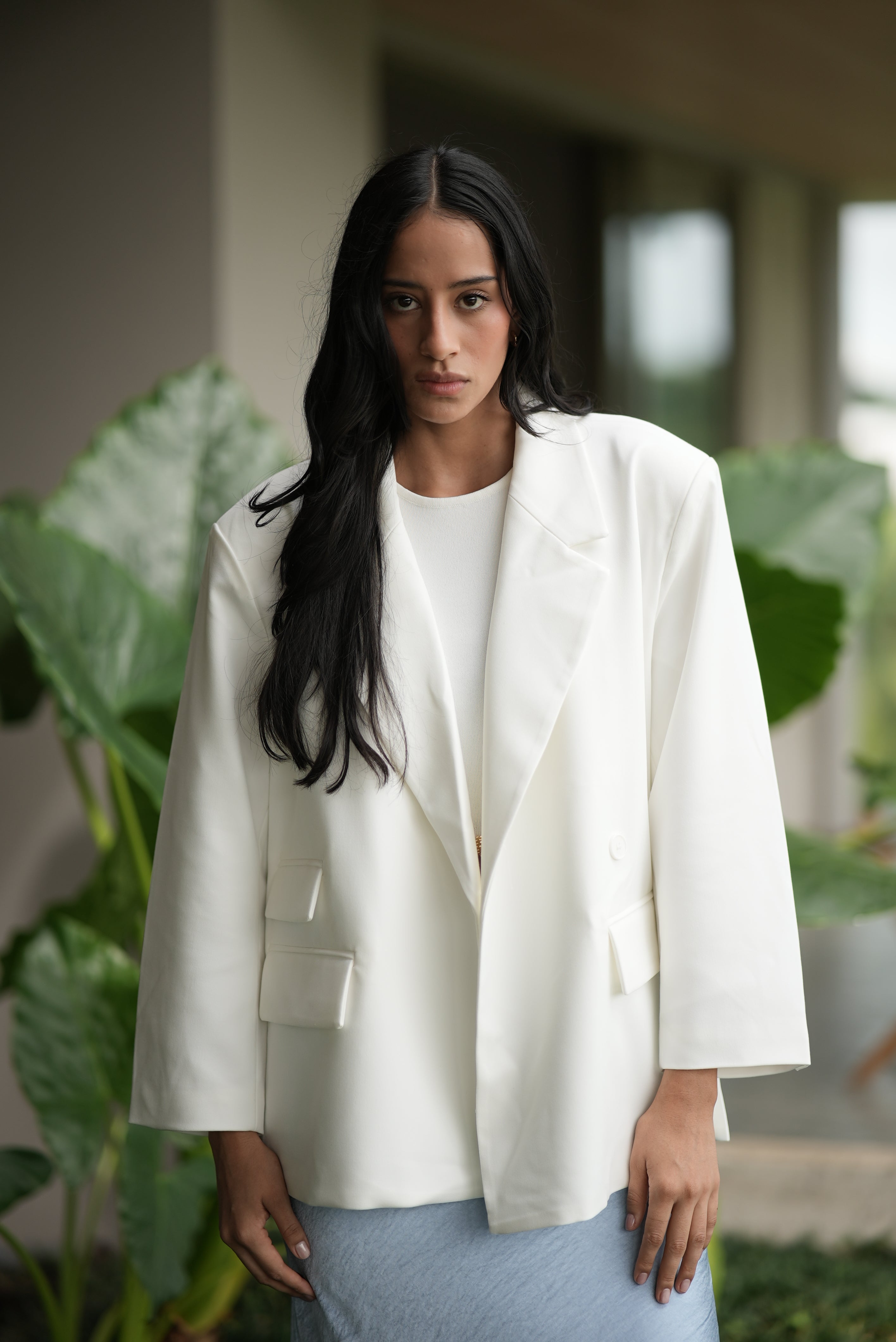 BLAZER OVERSIZE BLANCO