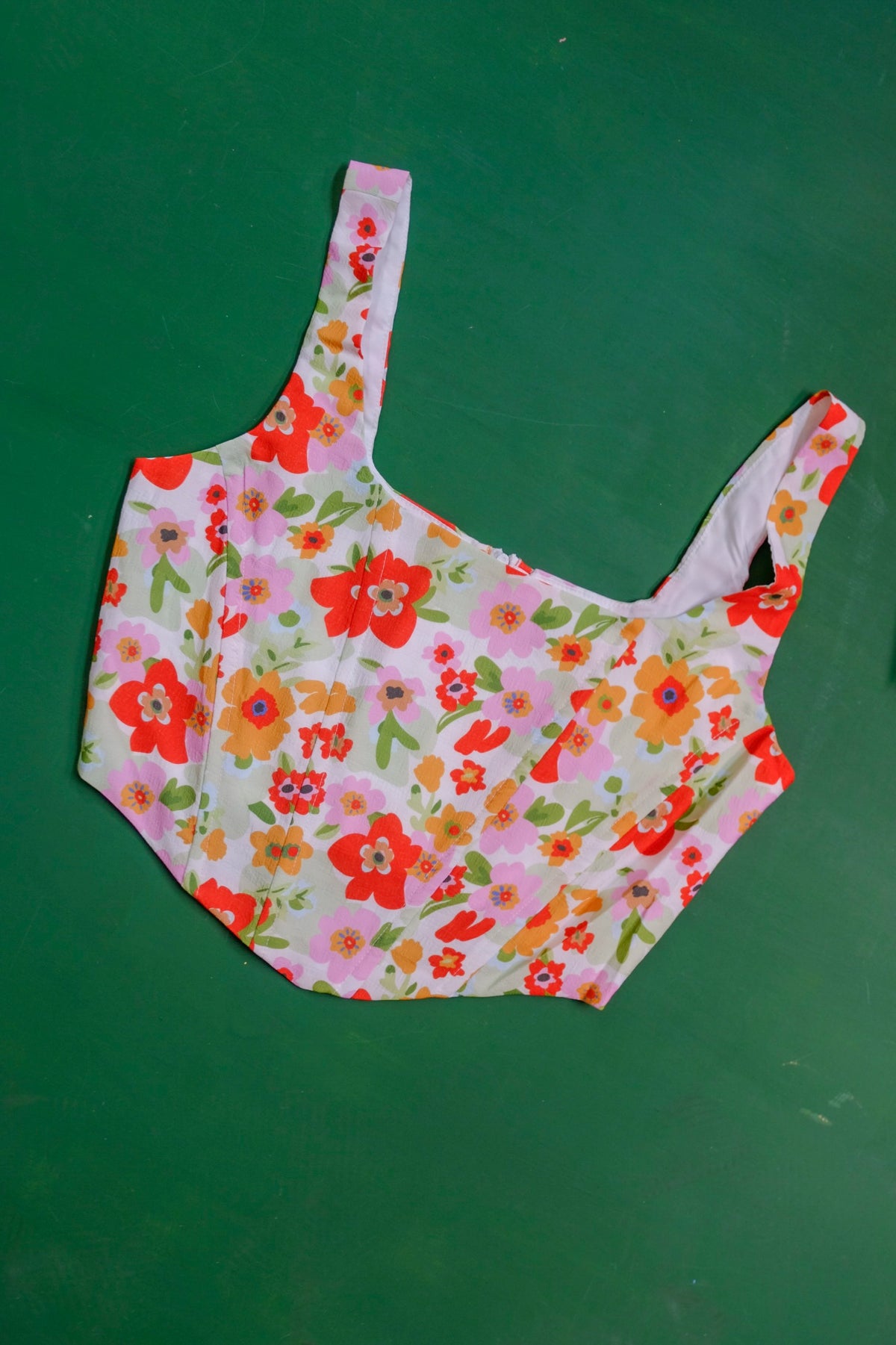 BUSTIER IMPRIME FLORES