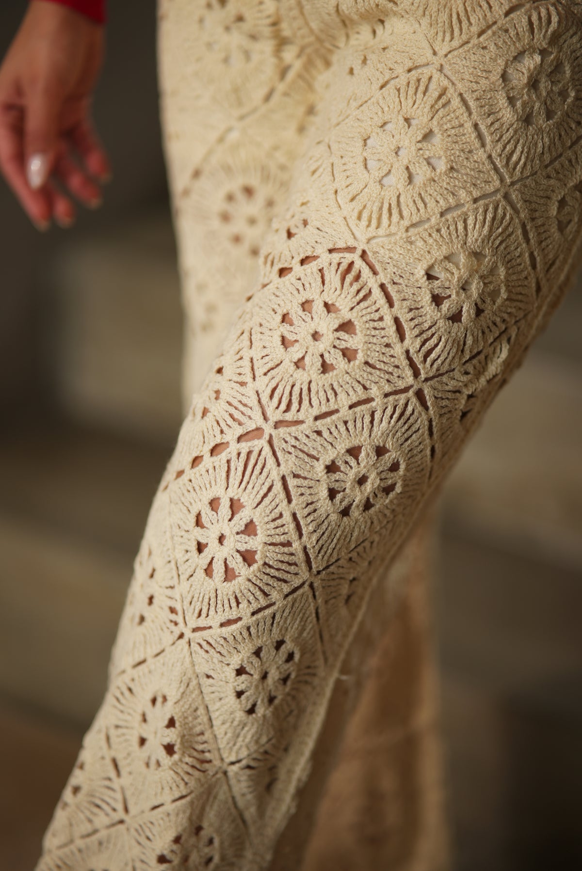 PANTALON CROCHET BORDE