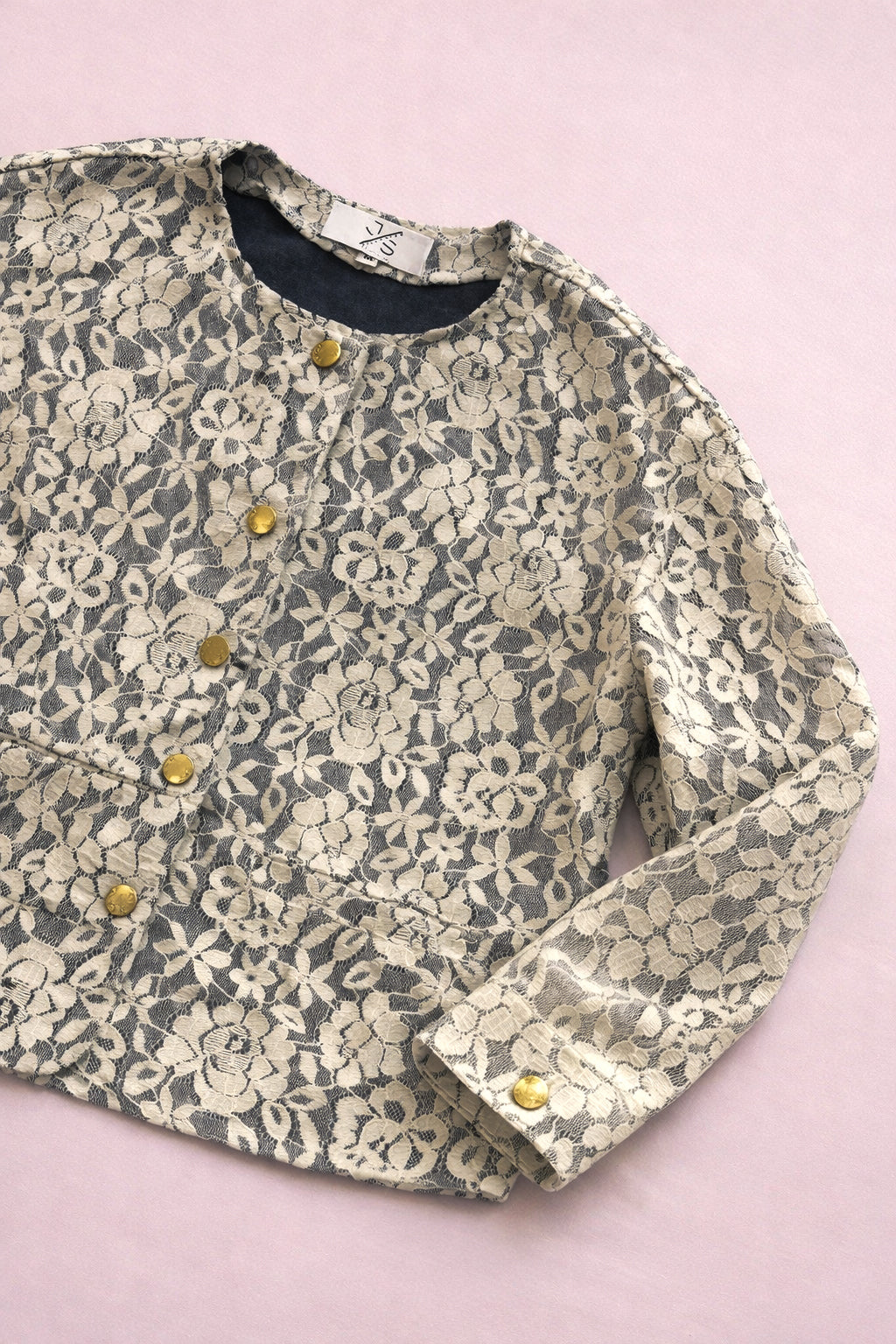 CHAQUETA DENIM ENCAJE