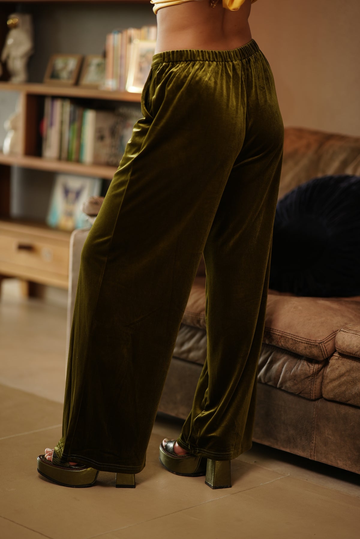 PANTALON VELVET PISTACHO