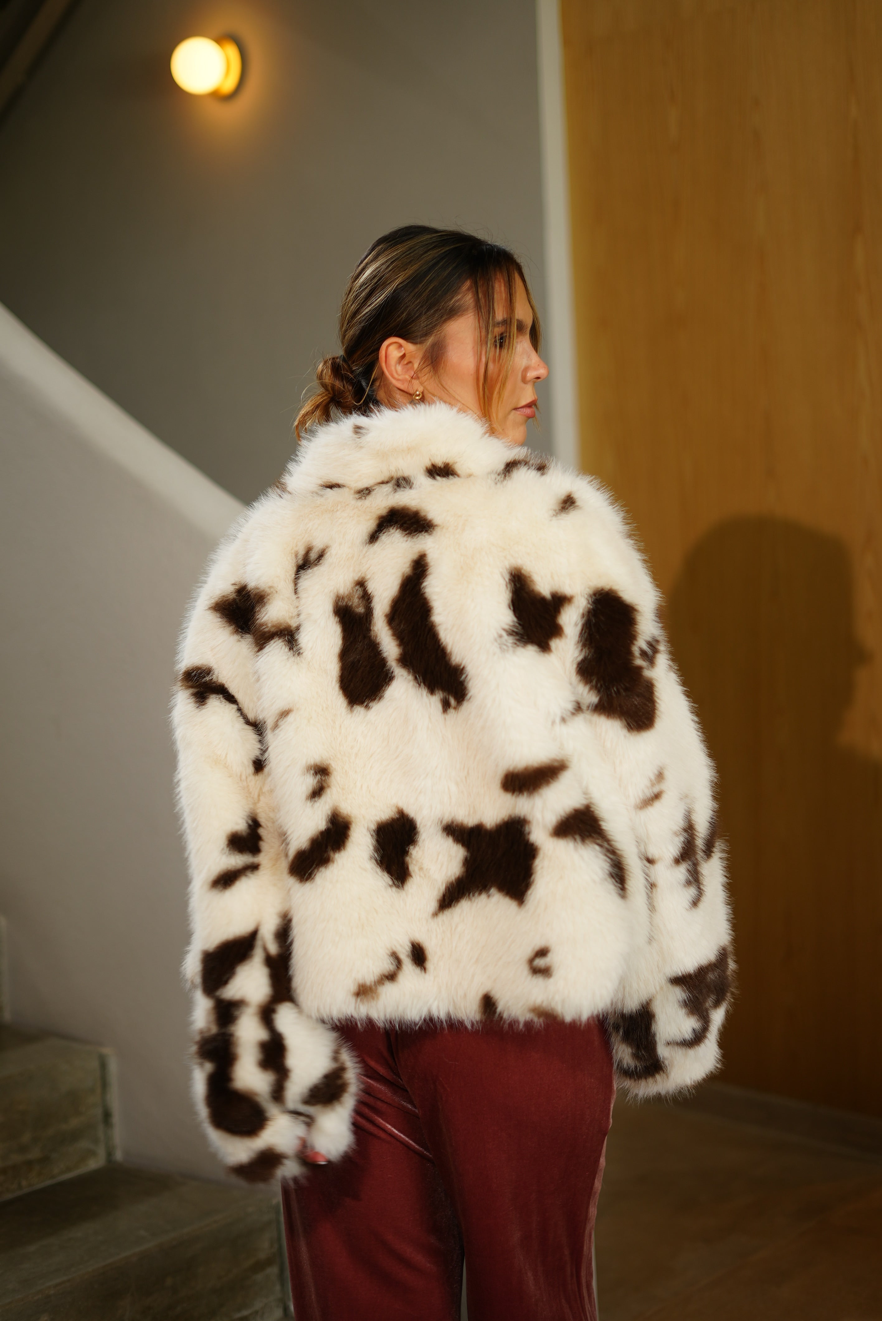 CHAQUETA PELO VACA