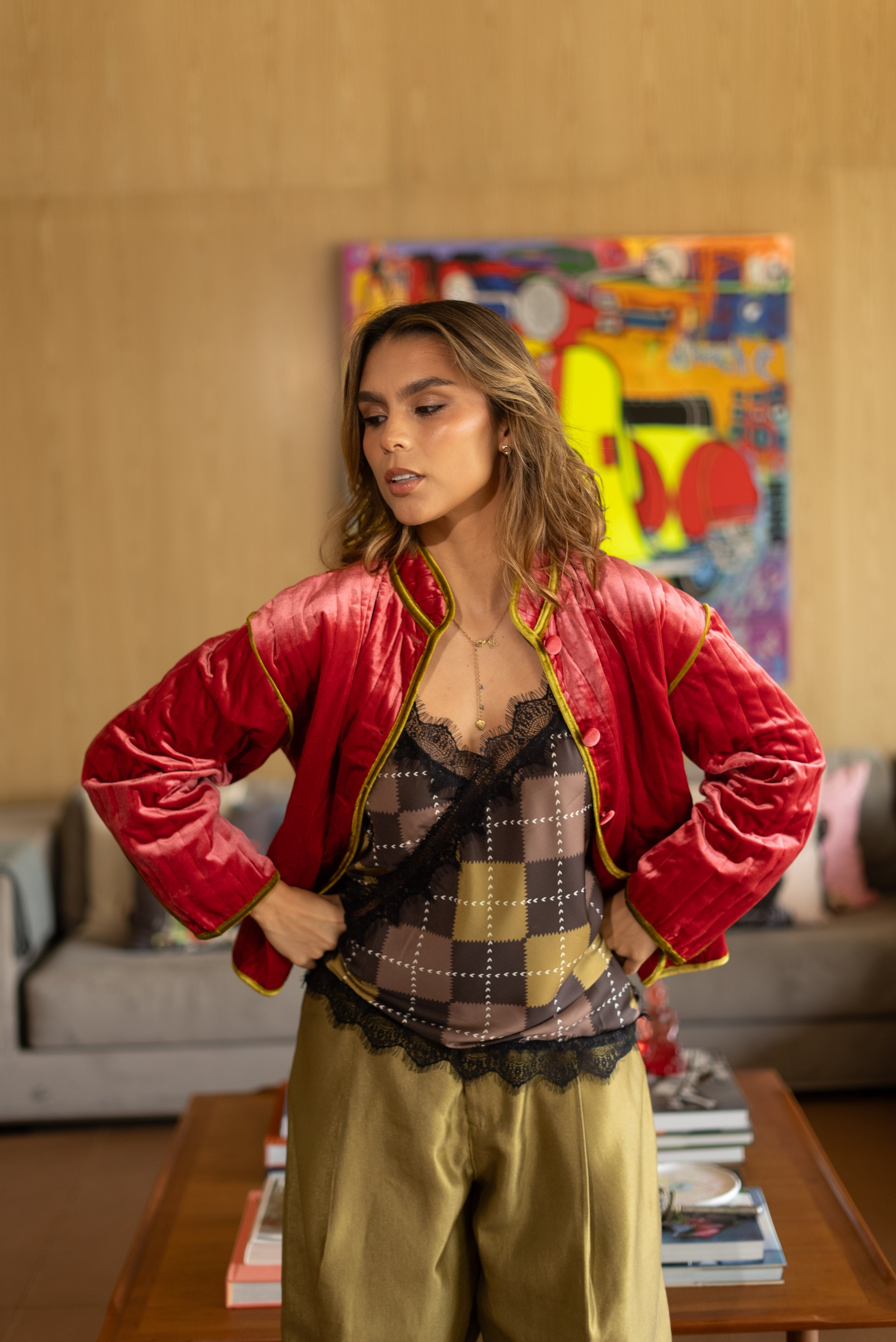 CHAQUETA VELVET CUELLO NERU
