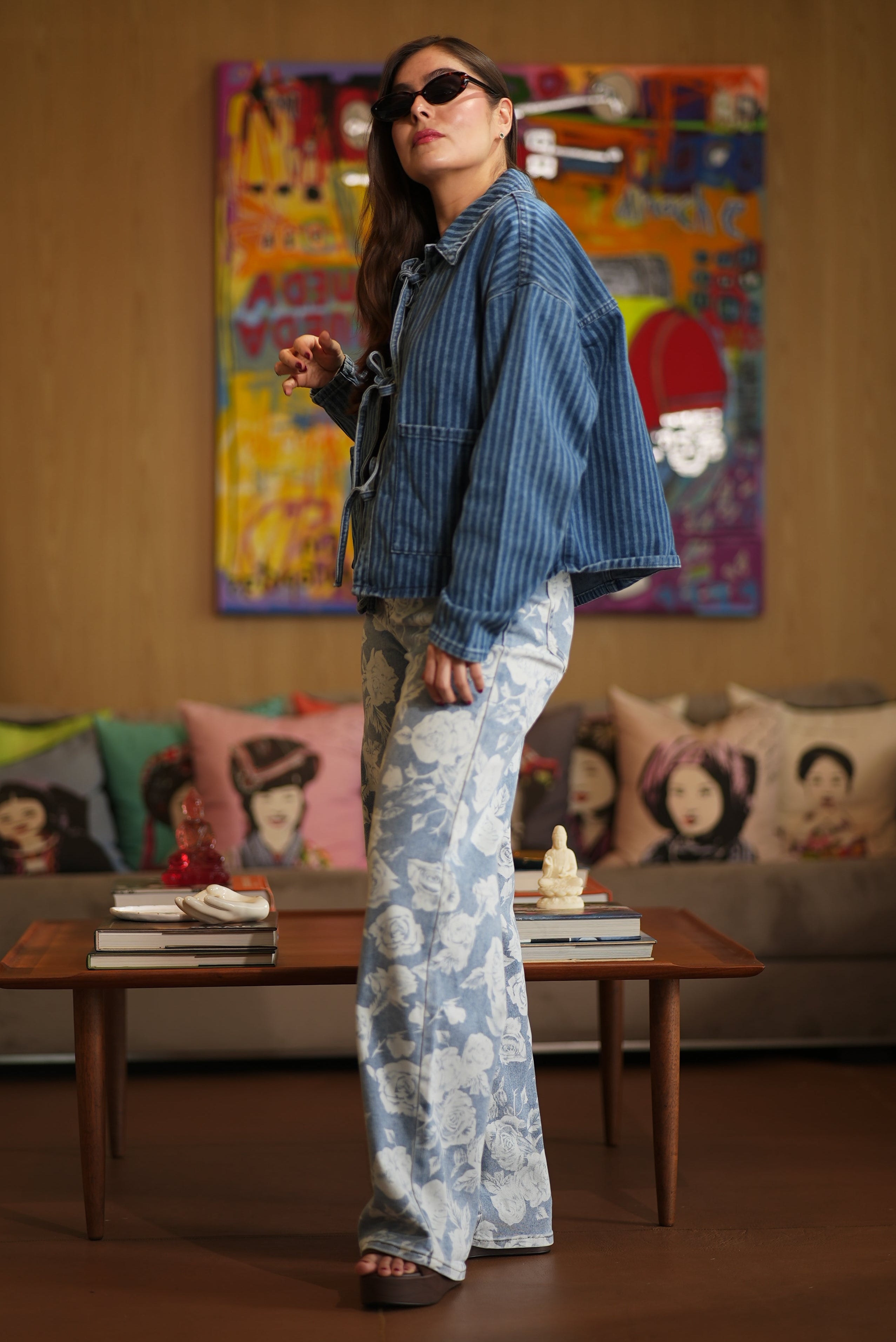 CHAQUETA JEAN RAYAS MOÑOS
