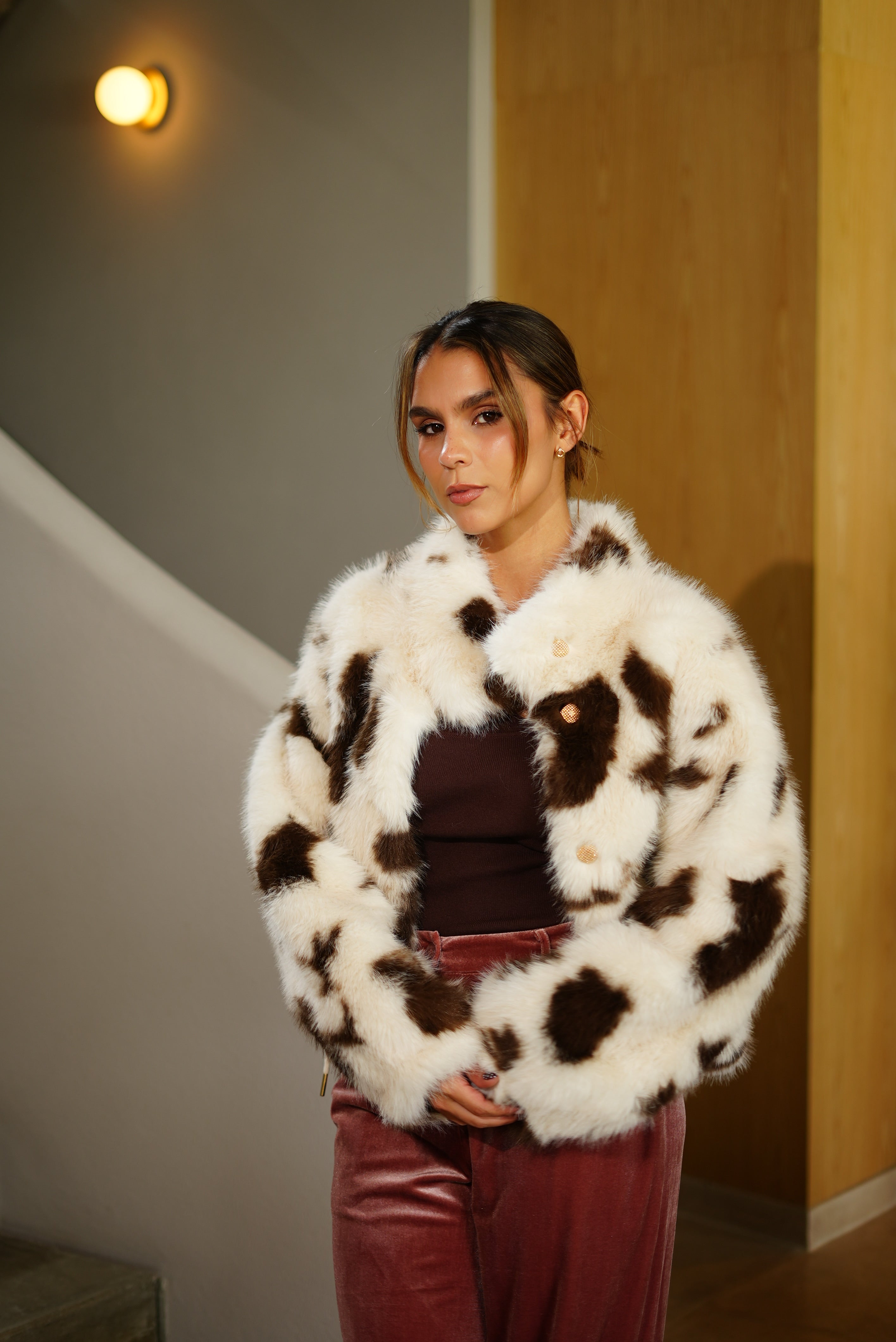 CHAQUETA PELO VACA