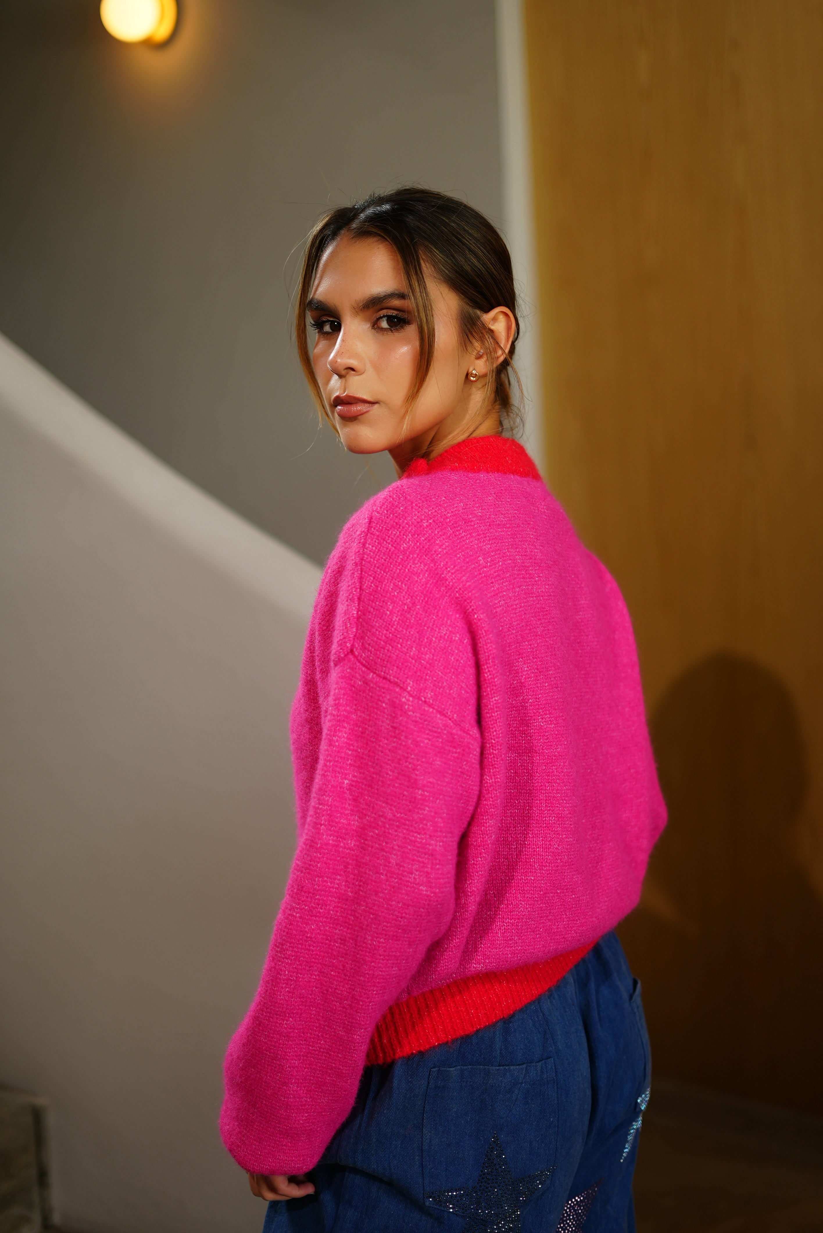 SACO FUCSIA-ROJO
