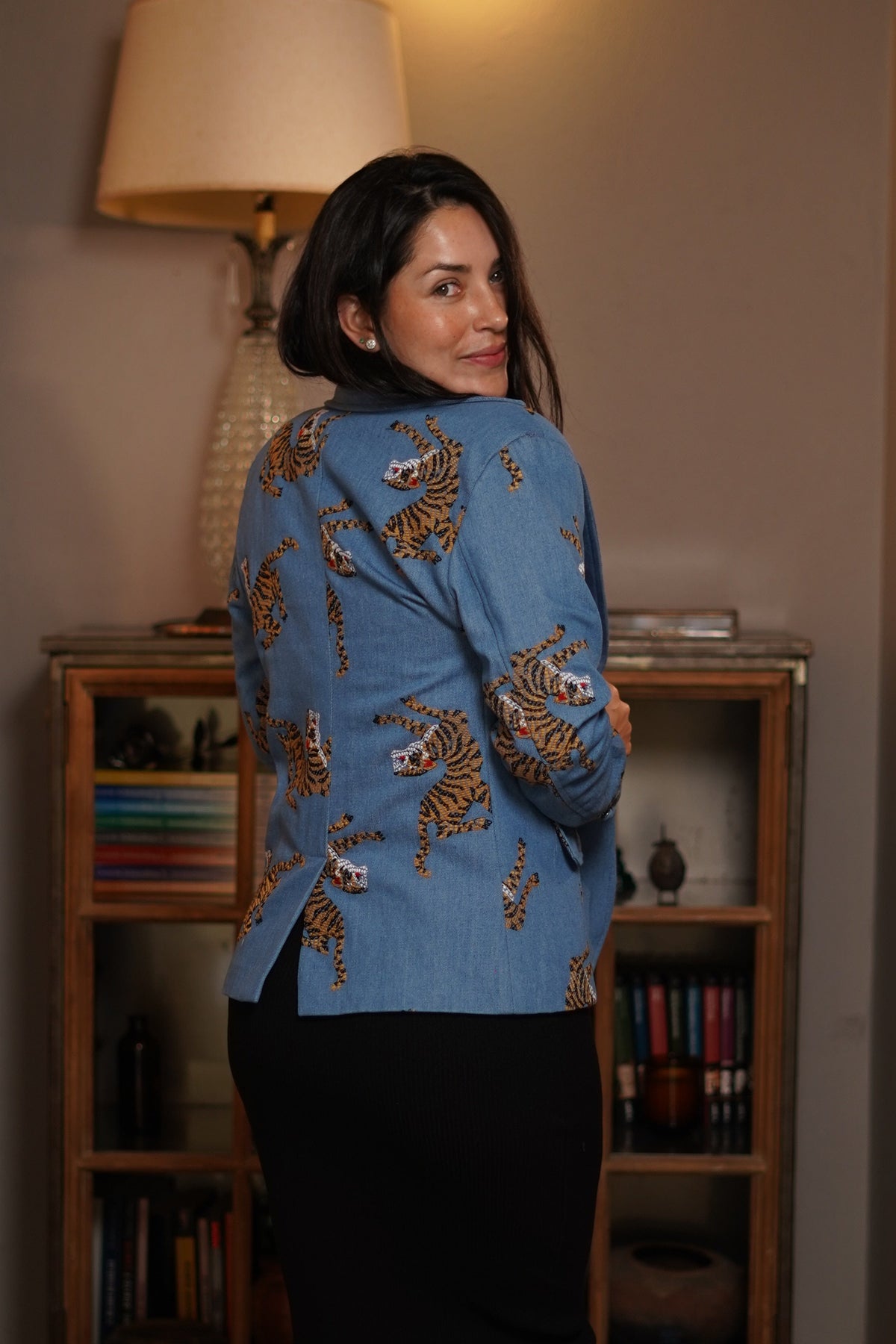 BLAZER DENIM TIGRE