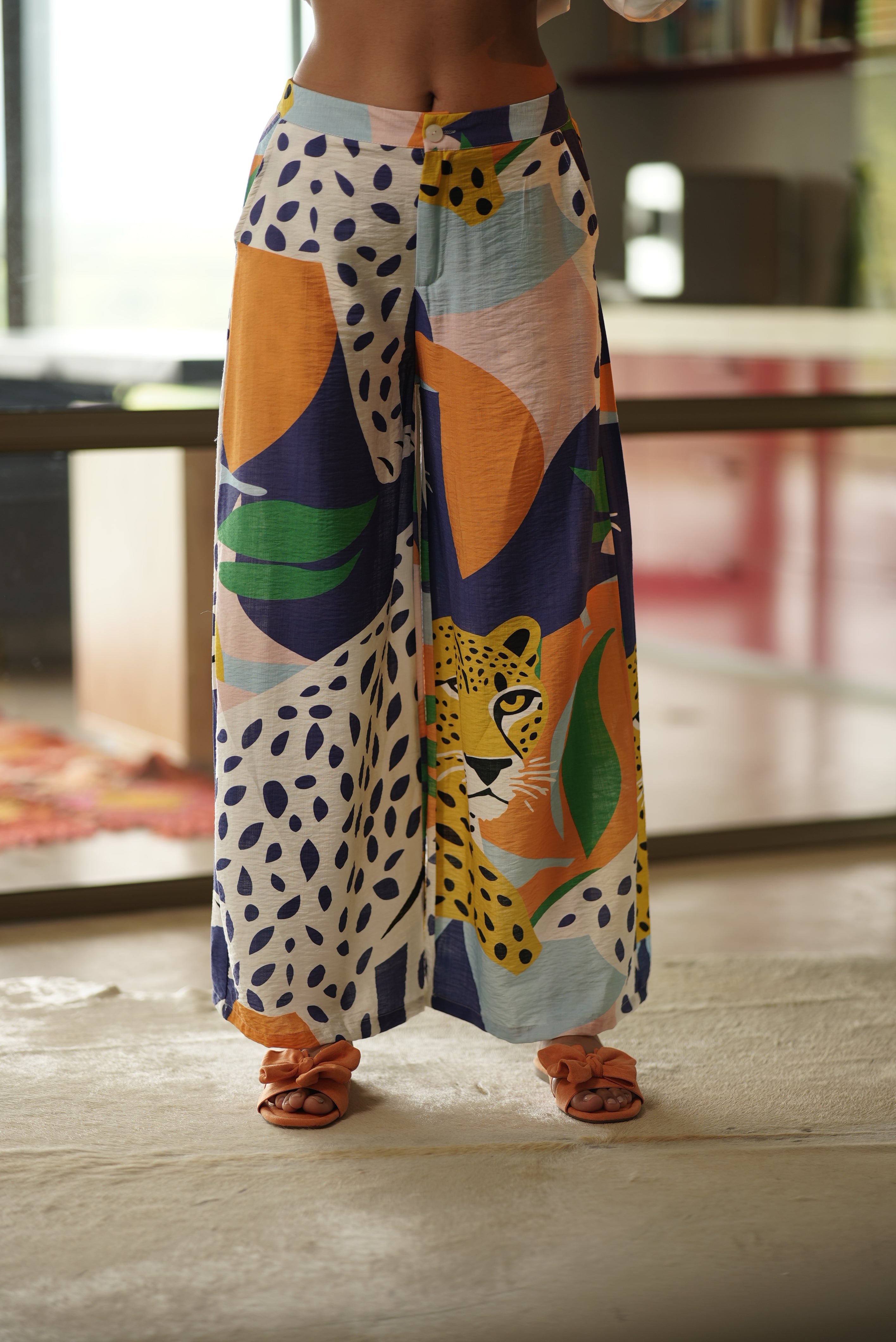 PANTALON PRINT LEOPARD