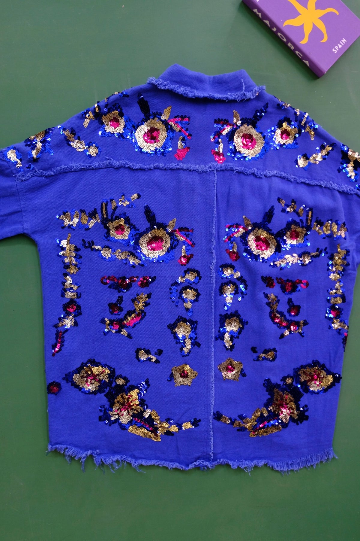 CHAQUETA LENTEJUELAS AZUL