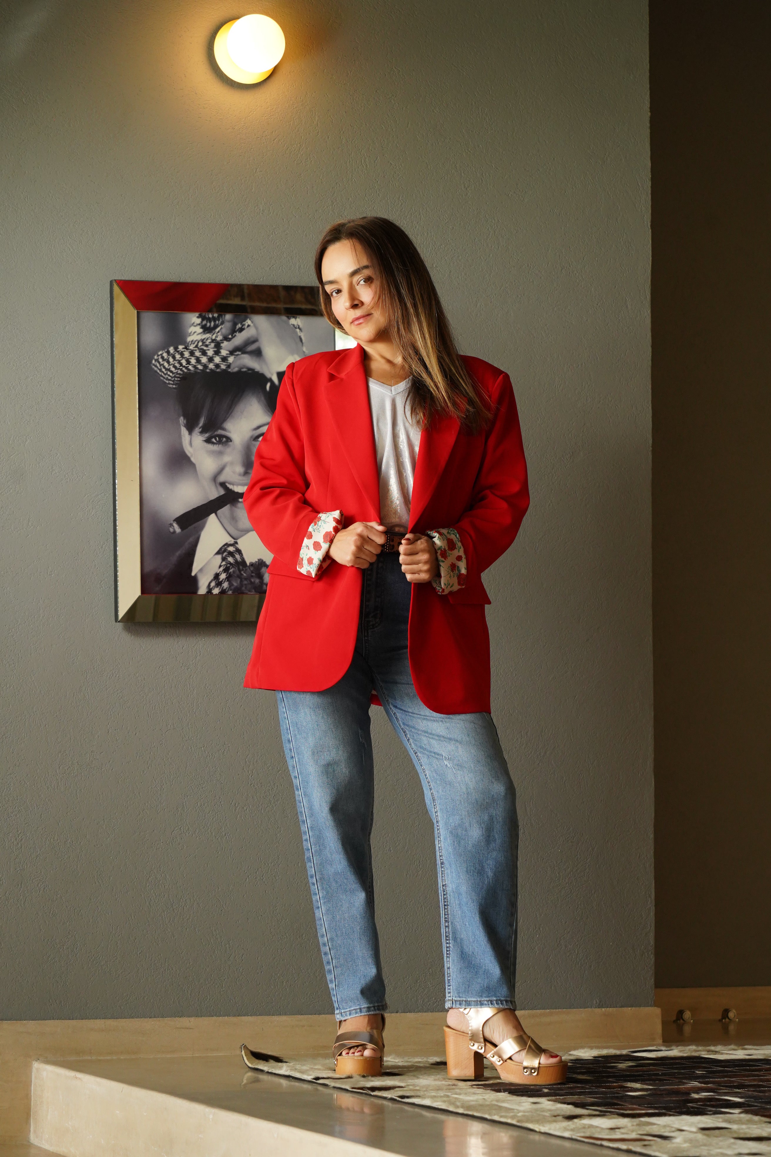 BLAZER OVERSIZED ROJO