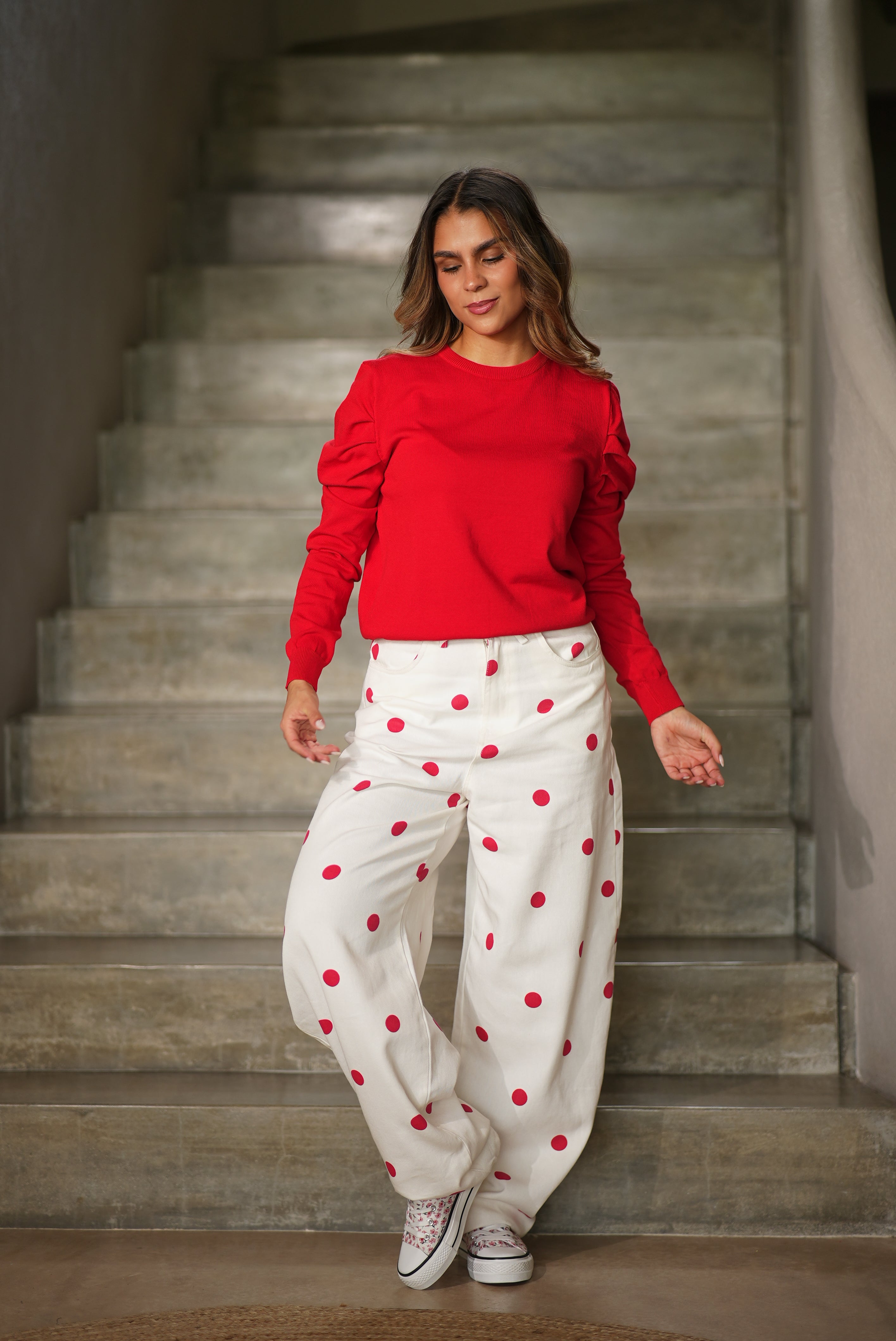 PANTALON BALLOON POLKA DOT