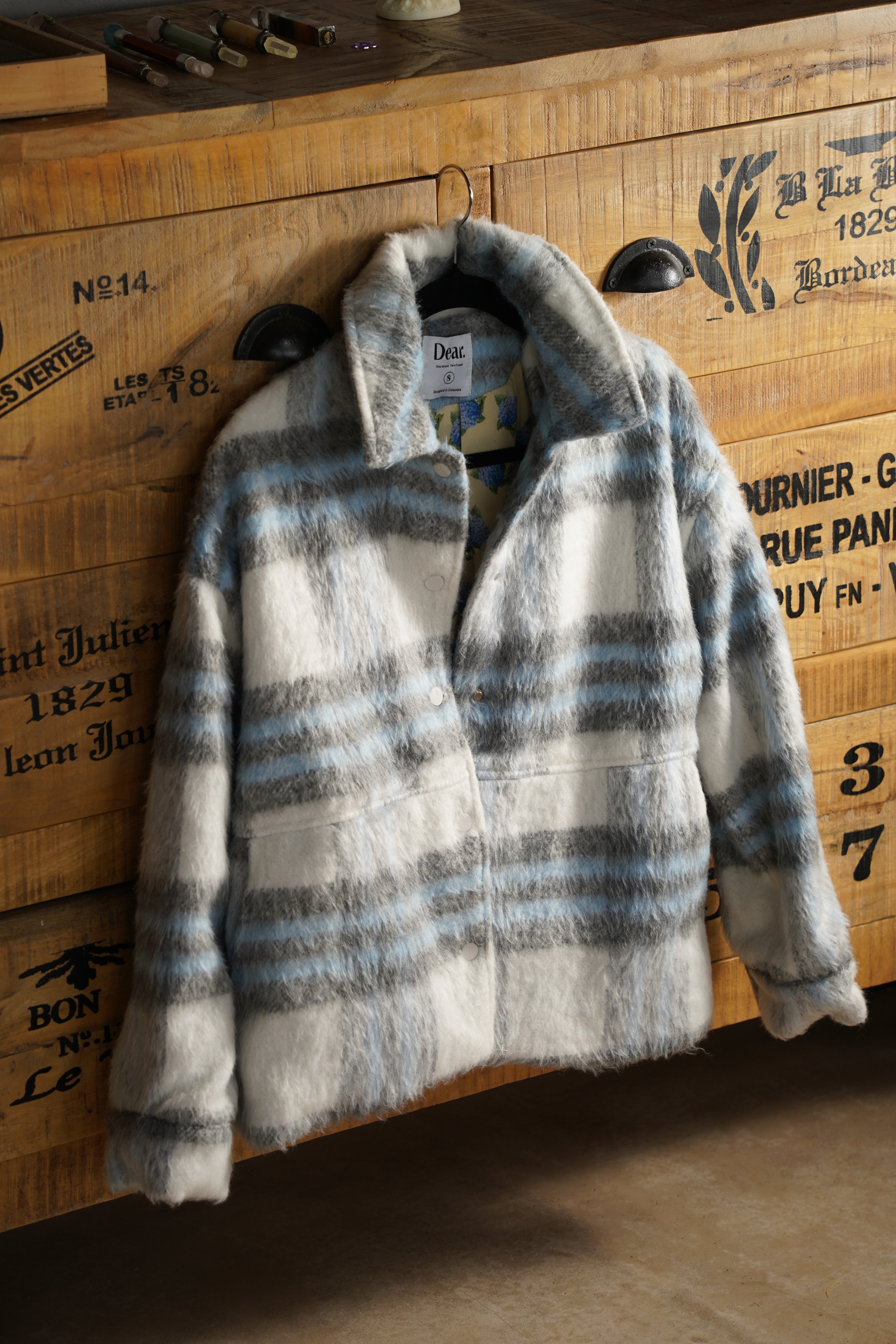 CHAQUETA CUADROS BLUE