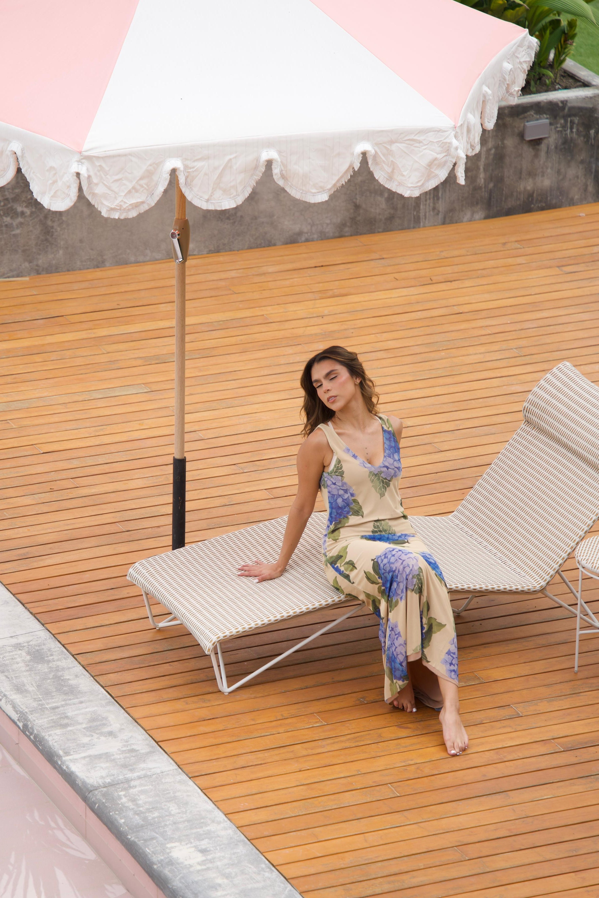 VESTIDO MESH HORTENSIAS