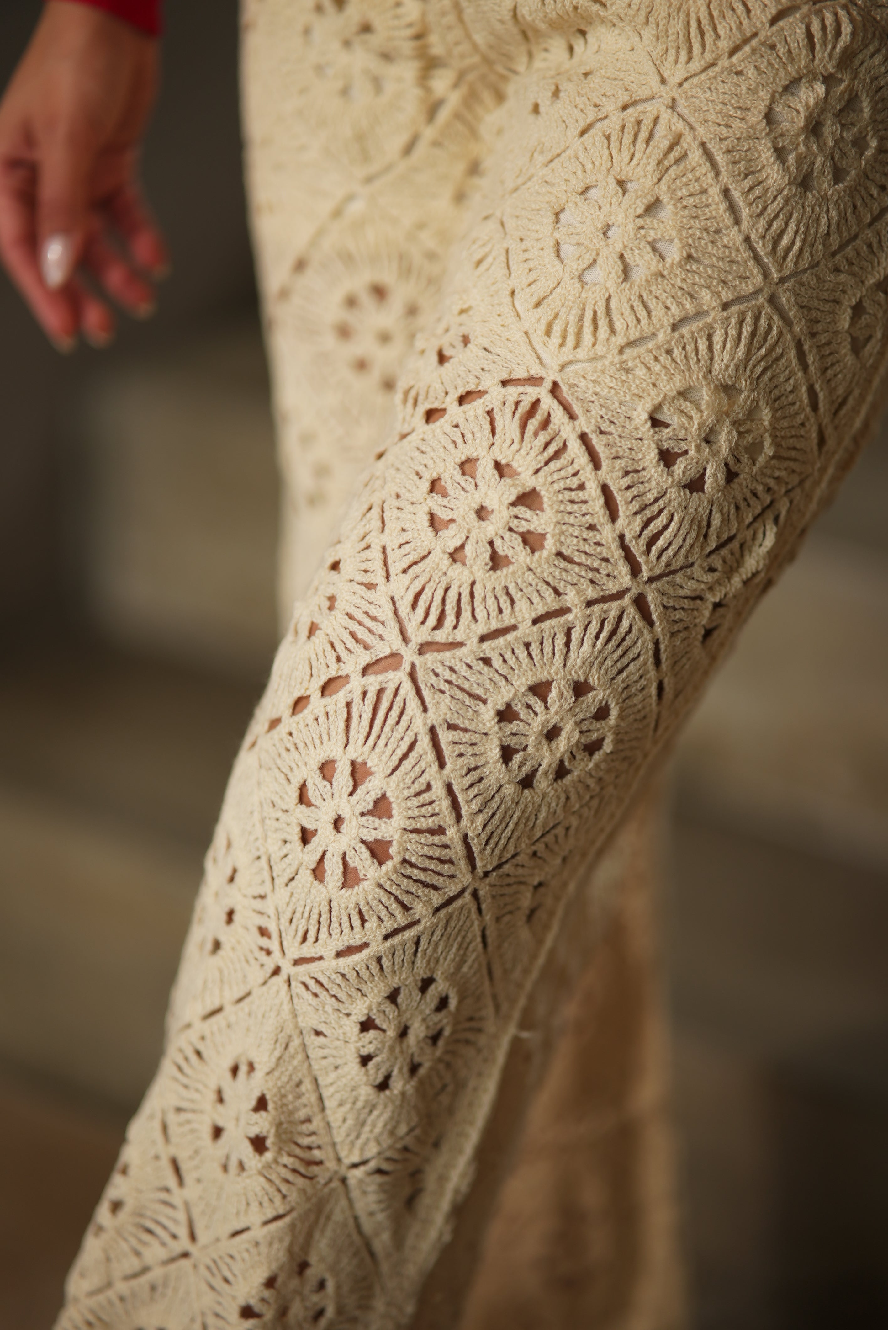 PANTALON CROCHET BORDE