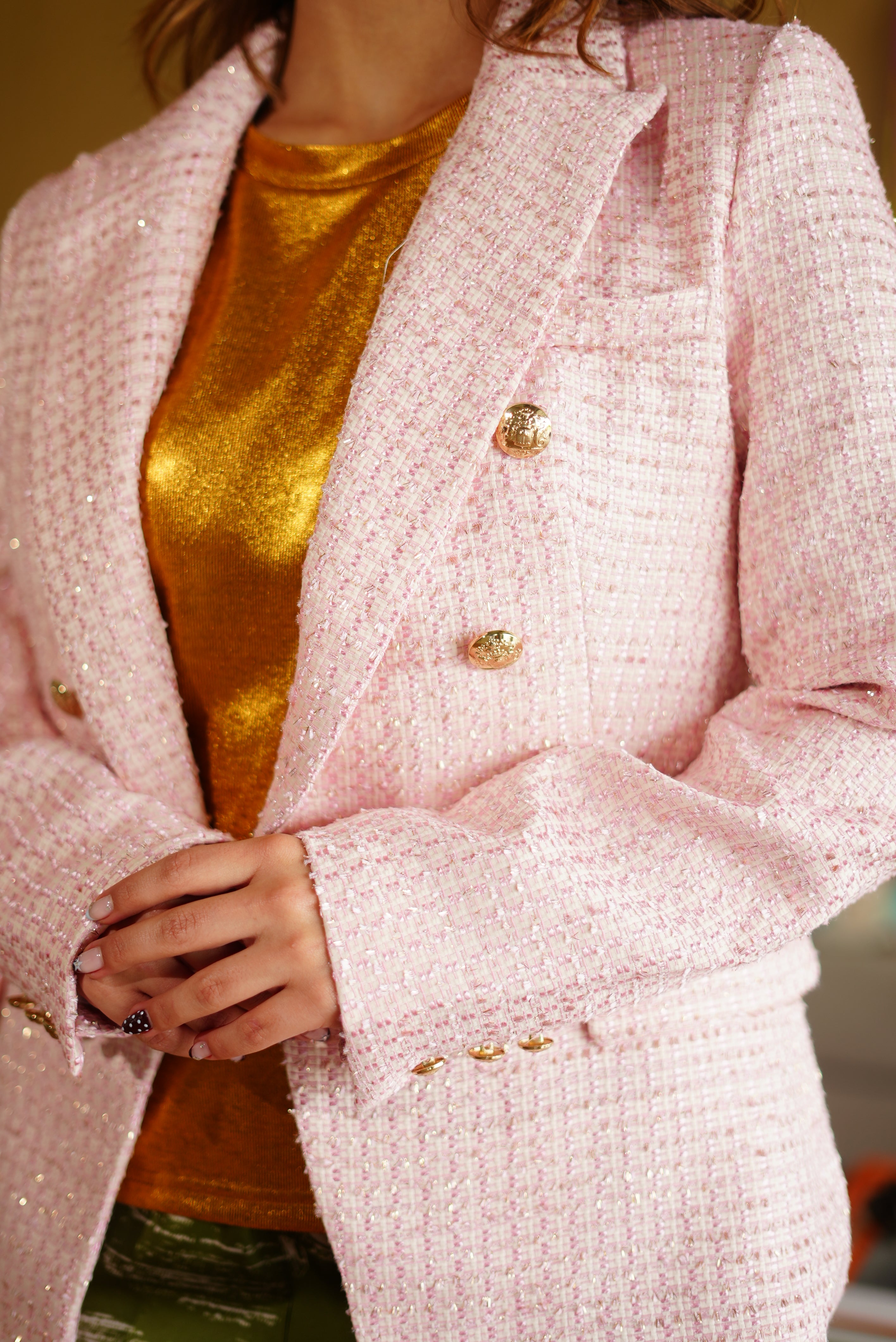 BLAZER GALLINETO ROSADO-AZUL