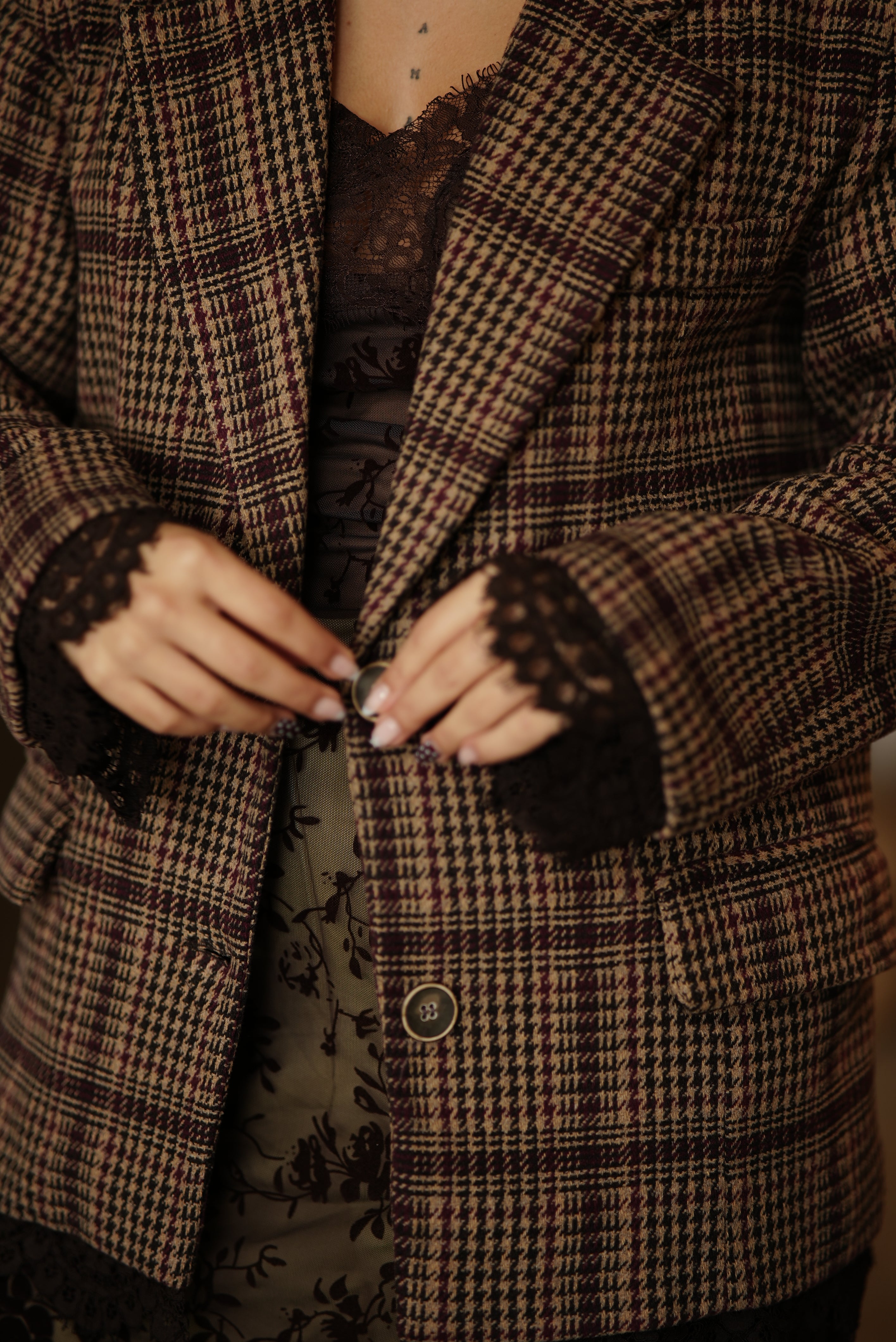 CHAQUETA TARTAN
