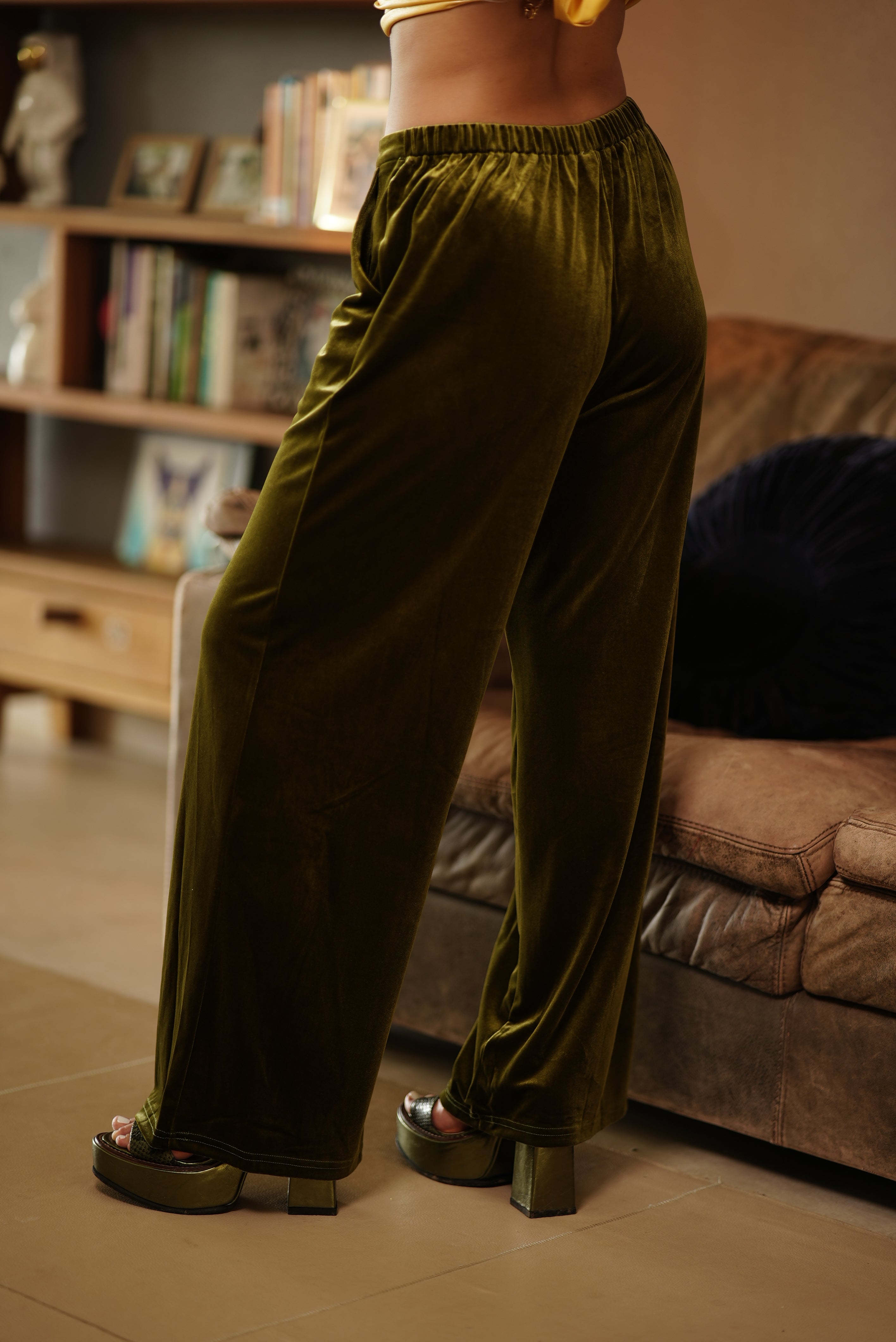 PANTALON VELVET PISTACHO