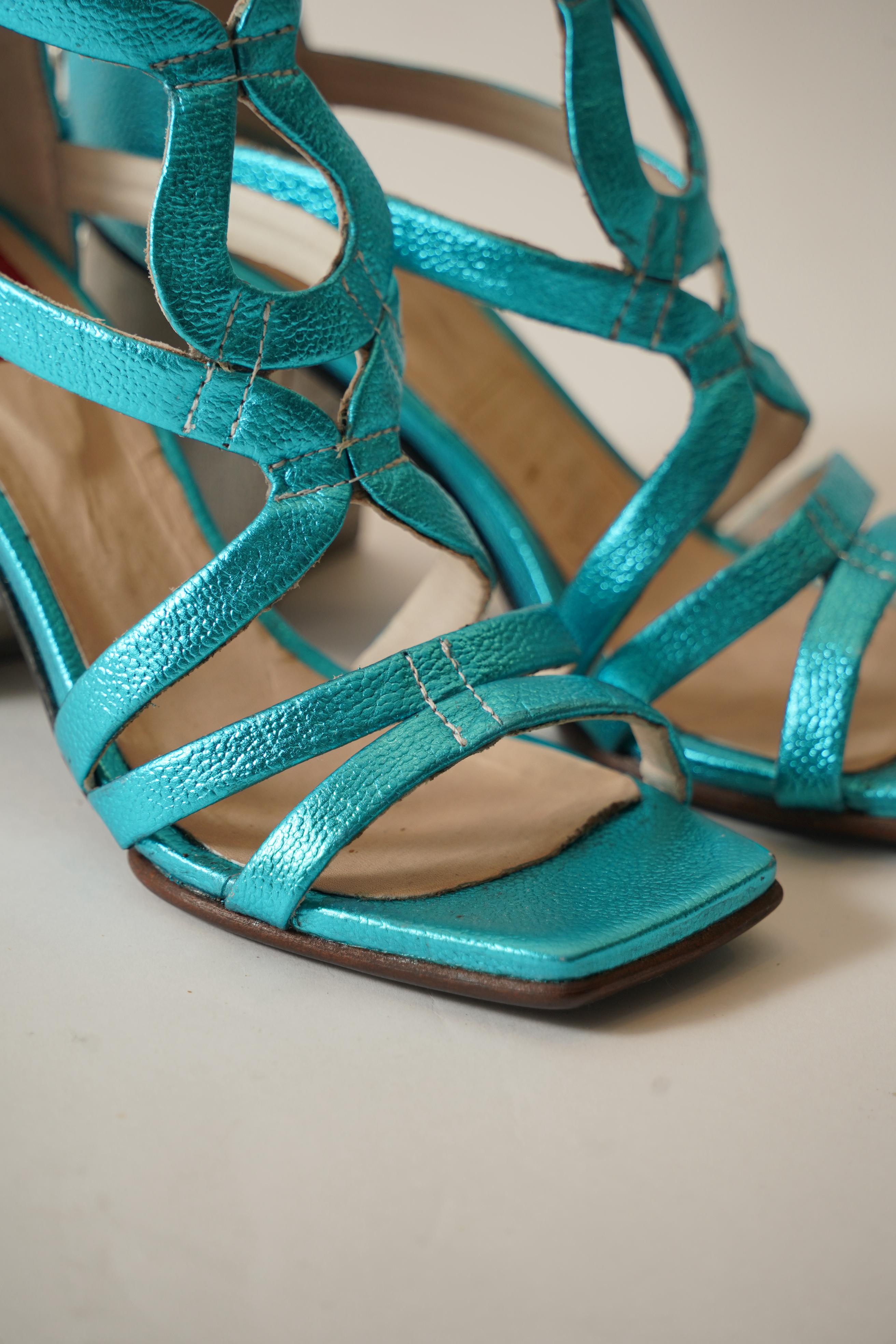 SANDALIAS TURQUESA