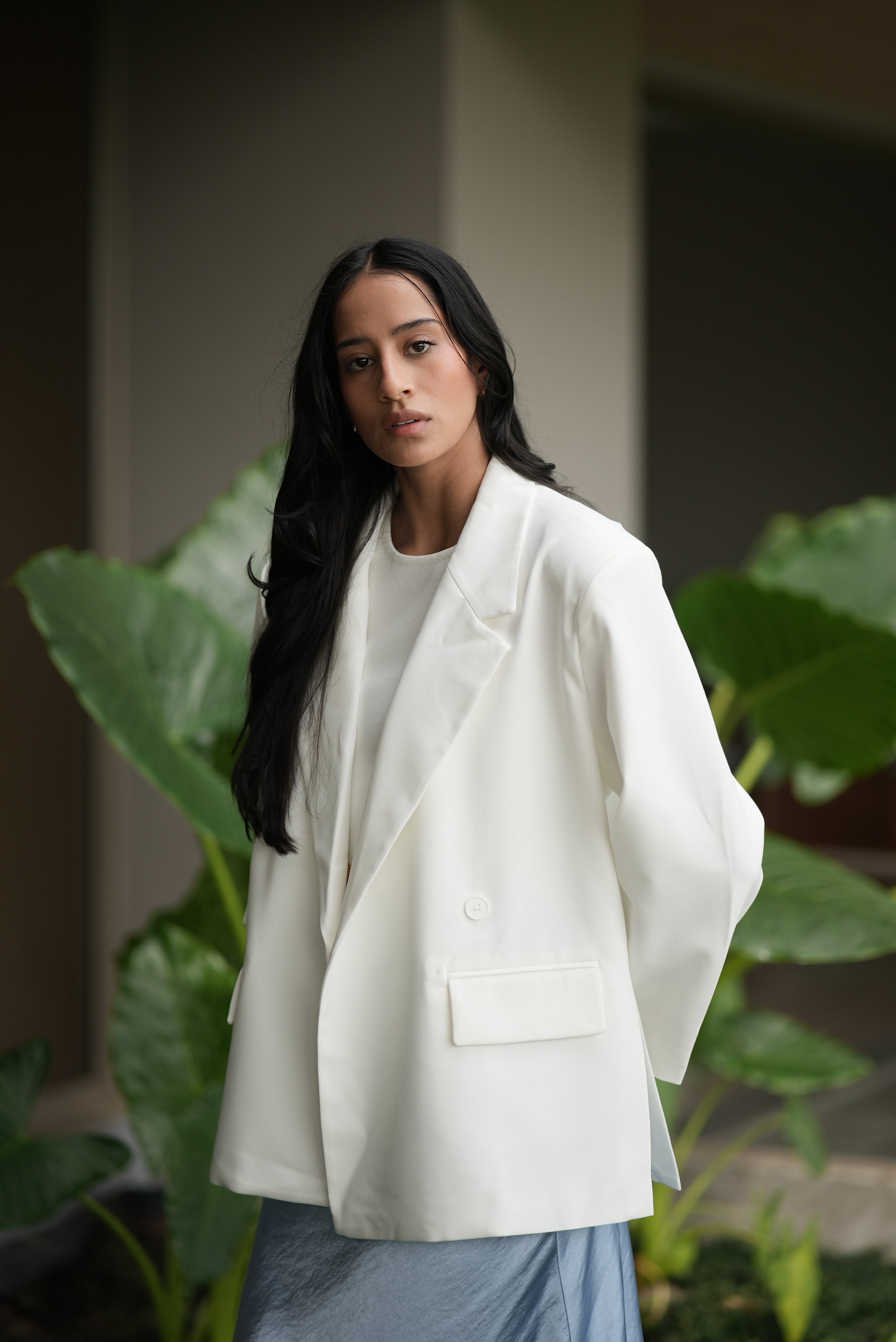 BLAZER OVERSIZE BLANCO
