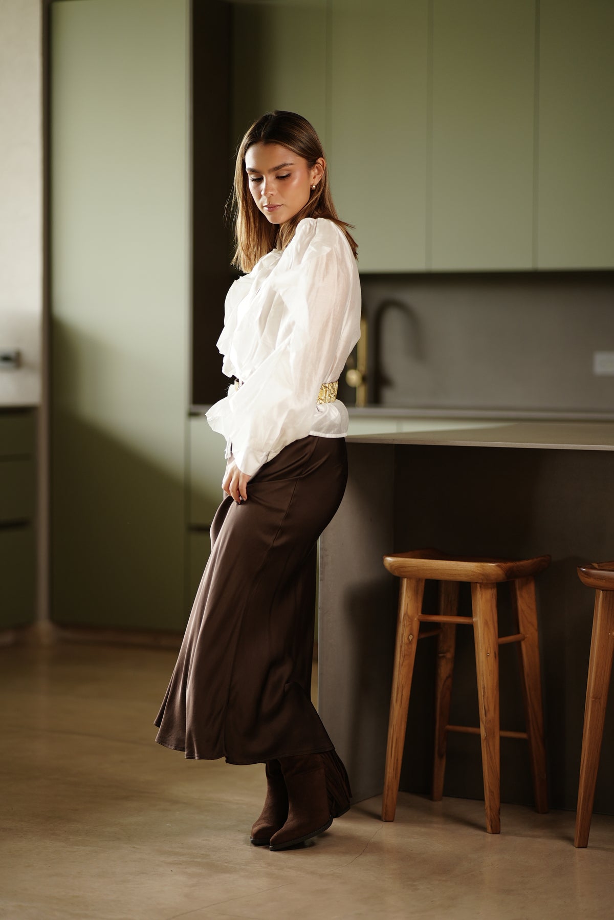 FALDA MARRON