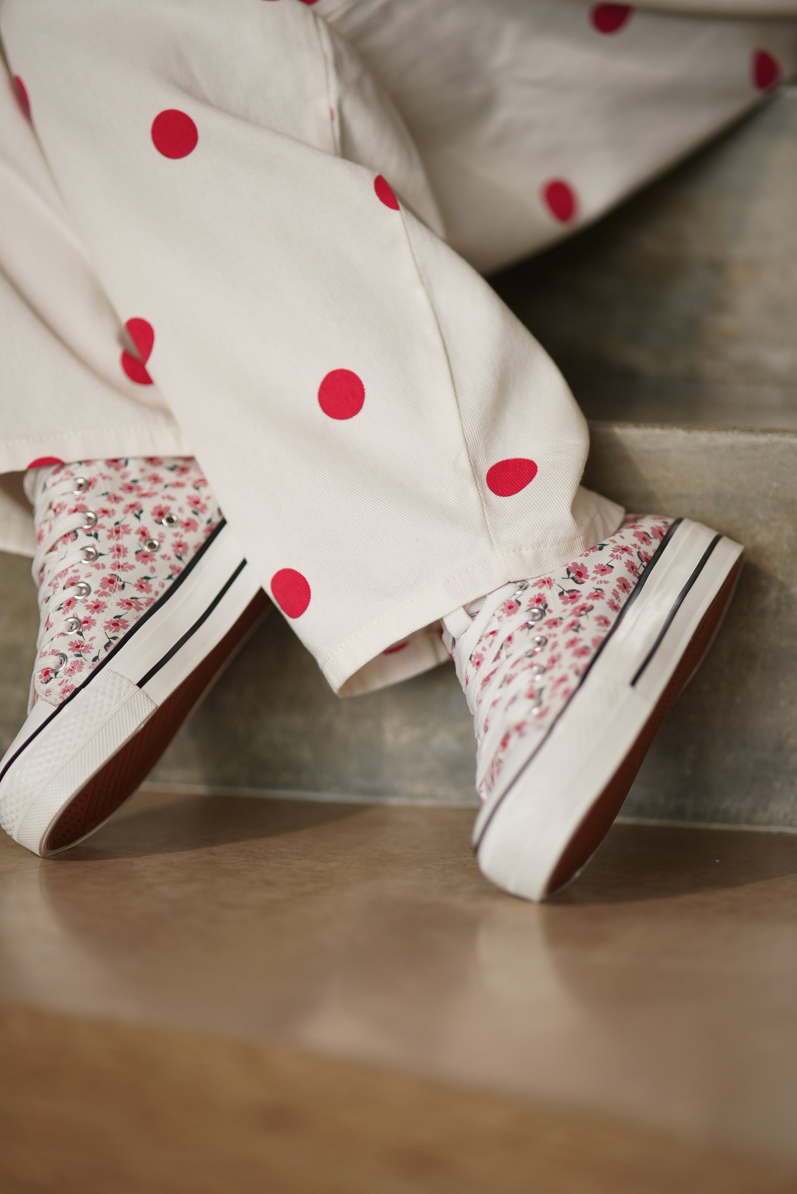 CONVERSE FLORES ROSA