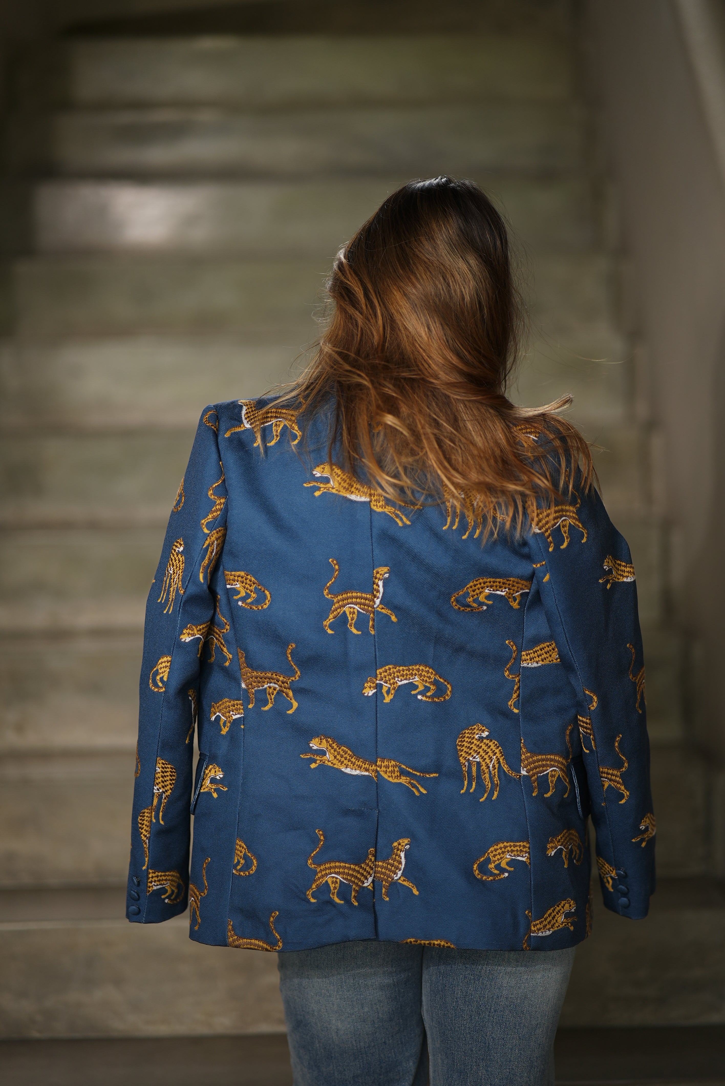 BLAZER LEOPARD BORDADO