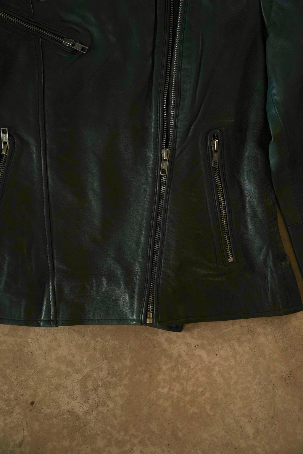GREEN BIKER JACKET