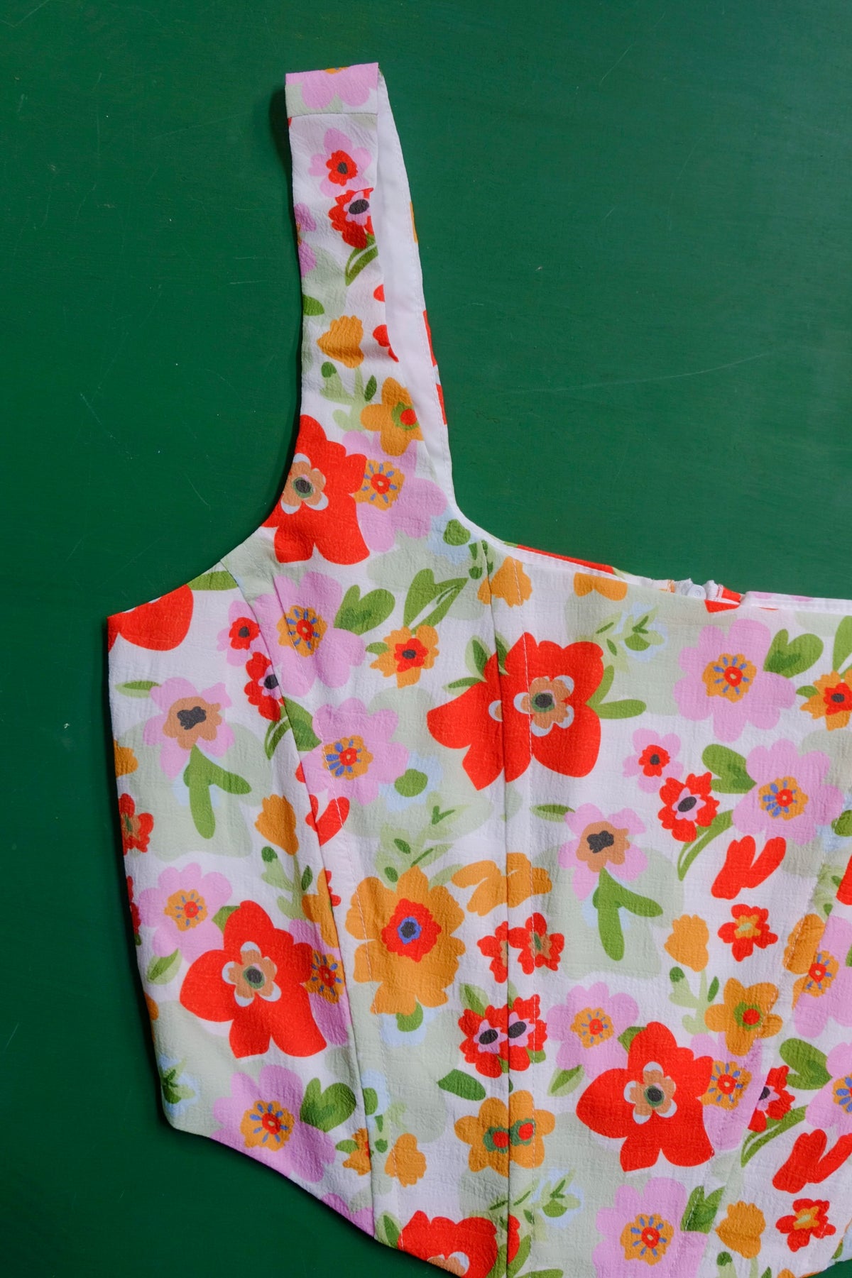 BUSTIER IMPRIME FLORES