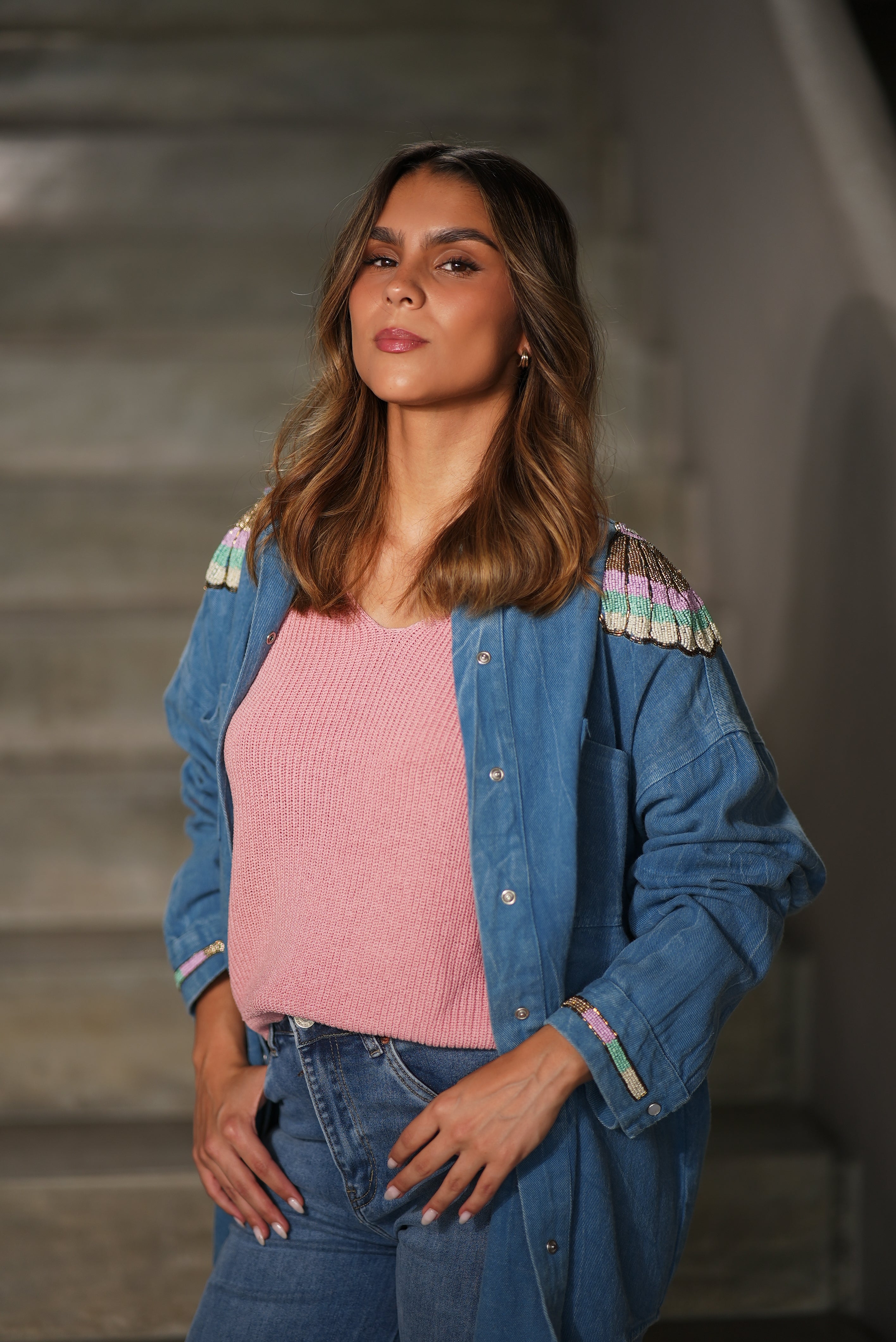 CAMISA CHAQUETA AZUL