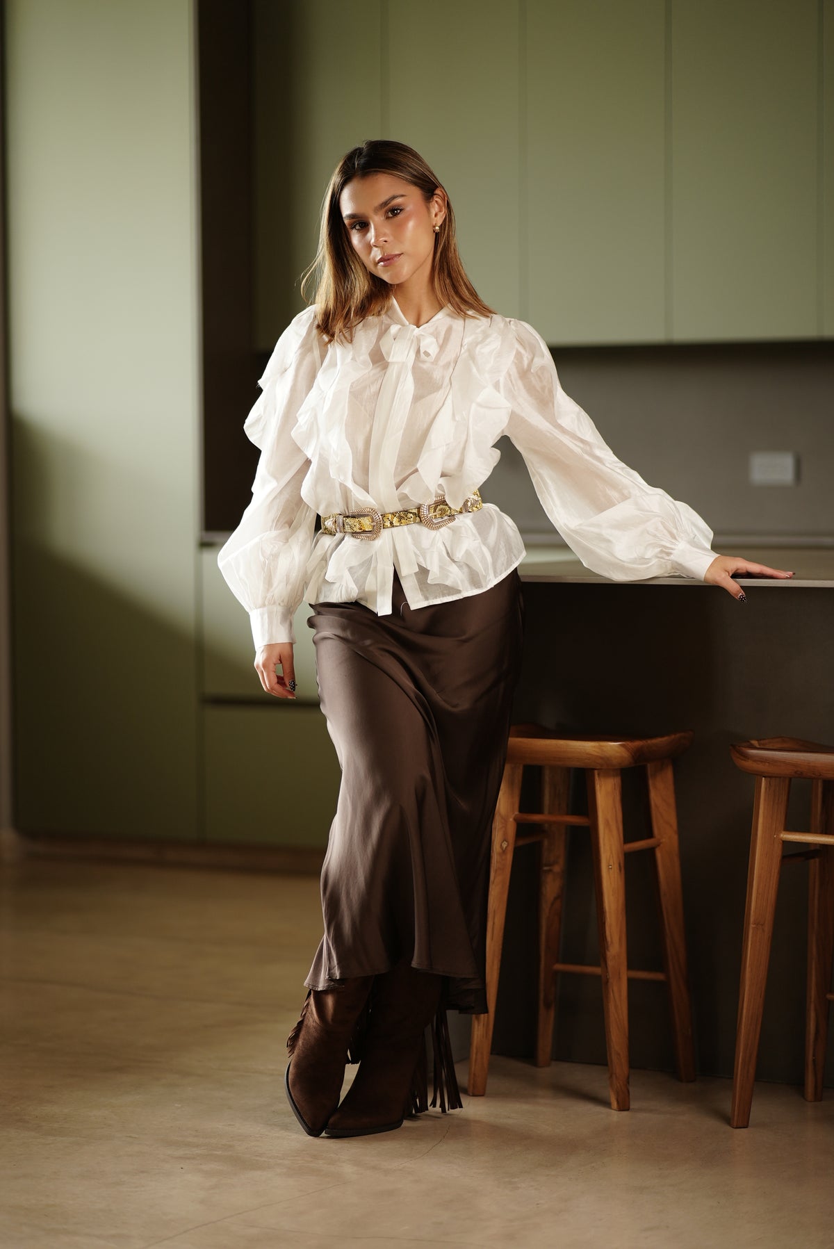 FALDA MARRON