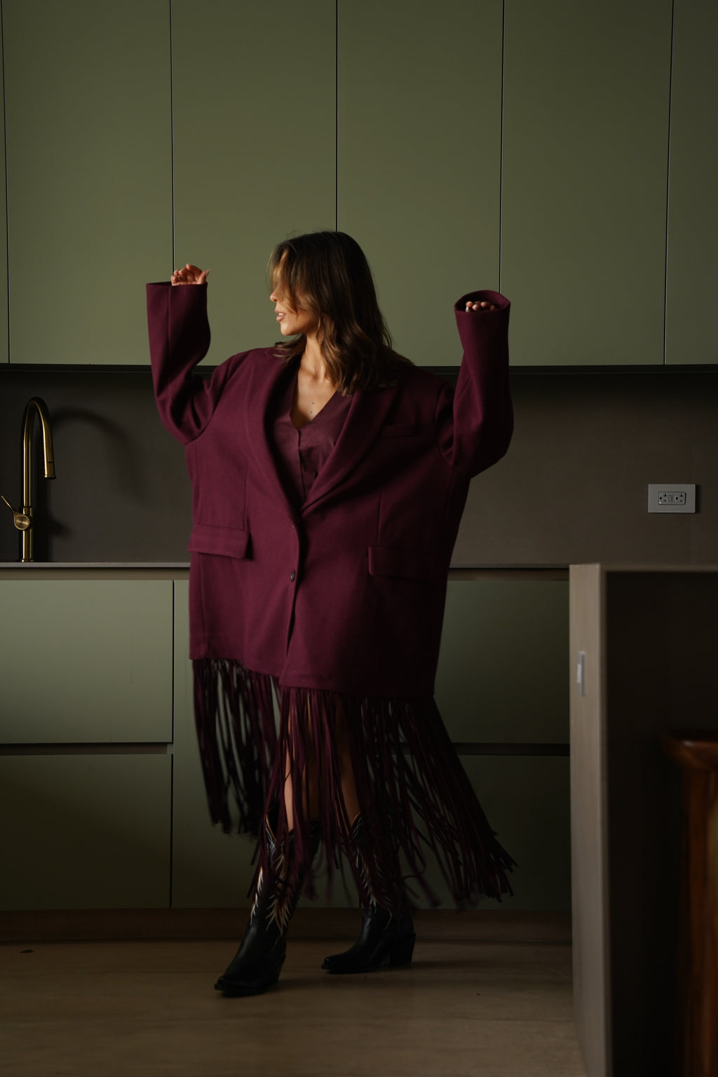 VESTE OVERSIZE FLECOS